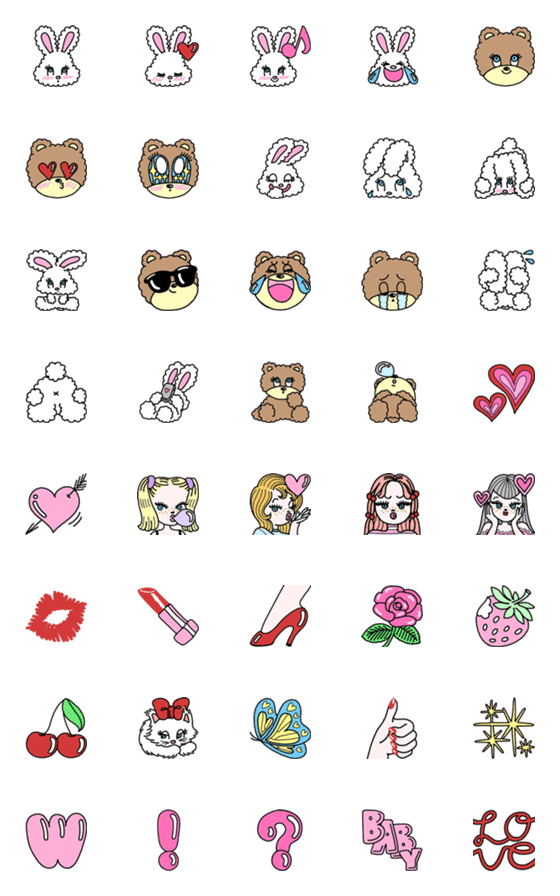 Line絵文字 Foxy Emoji 40種類 250円