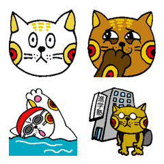 [LINE絵文字] 招き猫の習いごとの画像