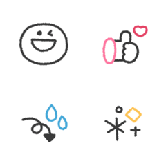 [LINE絵文字] ふんわり＊シンプル線画 ②の画像