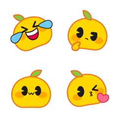 [LINE絵文字] Cutest Orange Emojiの画像