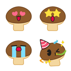 [LINE絵文字] Cutest Mushroom Emojiの画像