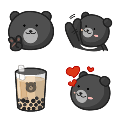 [LINE絵文字] Formosan Black Bear Emojiの画像