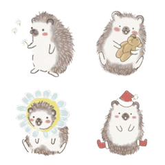 [LINE絵文字] Small happiness(Hedgehog)の画像