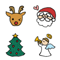 Line絵文字 サンタとトナカイのクリスマス 40種類 1円