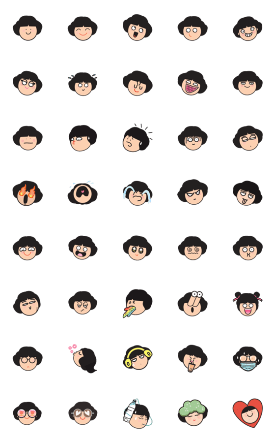 [LINE絵文字]Mini INNIE Emojiの画像一覧