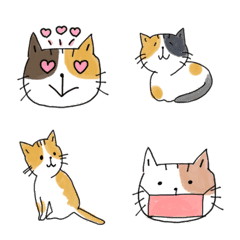 [LINE絵文字] ラクガキねこちゃん絵文字だよの画像