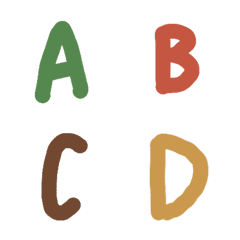 [LINE絵文字] English Words ABC79の画像