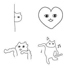 [LINE絵文字] ワッキー猫ちゃんの画像