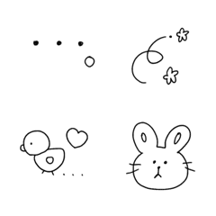 Line絵文字 ゆるふわ かわいいくまさん顔文字 40種類 1円