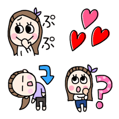 [LINE絵文字] まいちゃん絵文字の画像