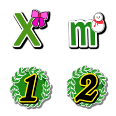 [LINE絵文字] Christmas-A.B.C.a.b.c.1.2.3(13)の画像