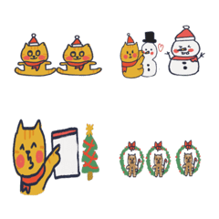 [LINE絵文字] About my cat health 7-Merry Christmasの画像