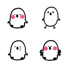 [LINE絵文字] cotton simple emoji 4の画像