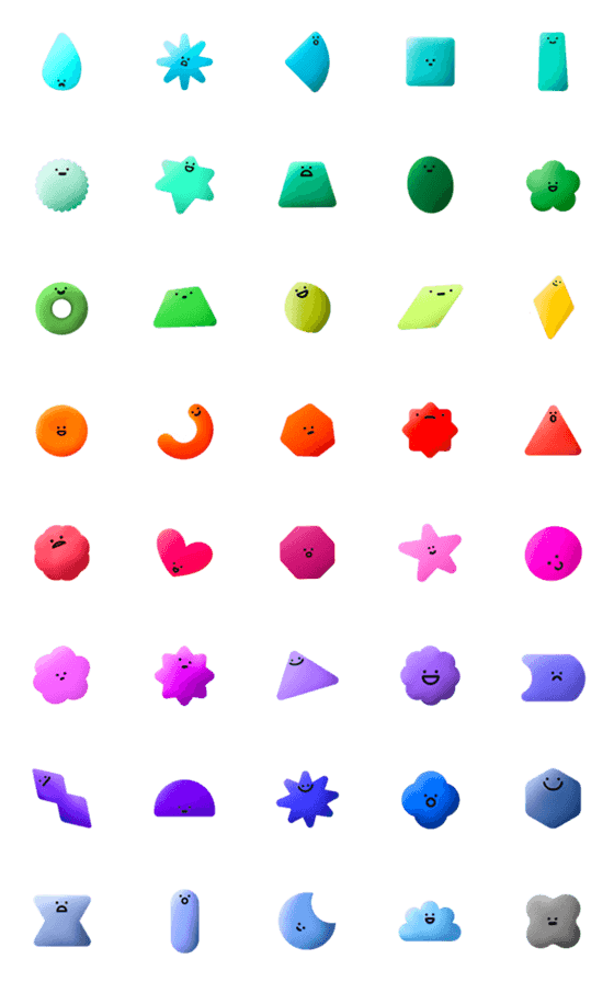 [LINE絵文字]Geometry Planet | emojiの画像一覧