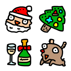 [LINE絵文字] 桂丸のクリスマス用絵文字の画像