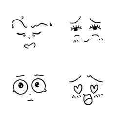 [LINE絵文字] comics comic faceの画像