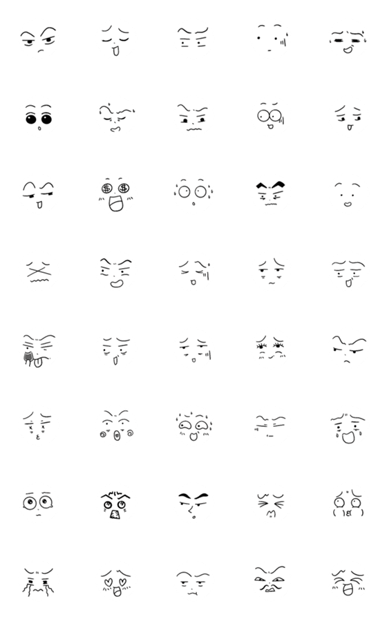 [LINE絵文字]comics comic faceの画像一覧