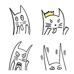 [LINE絵文字] Cute cat stickerの画像