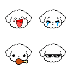 [LINE絵文字] Fifi the Charming Bichon Friseの画像