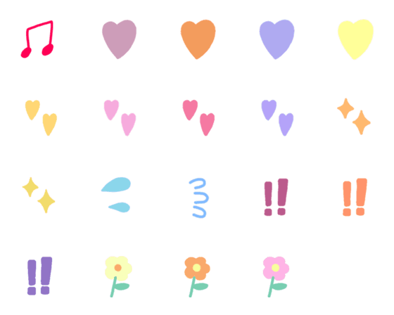 [LINE絵文字]cutesymbolの画像一覧