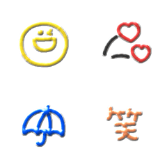 [LINE絵文字] ぷっくり線画 #2の画像