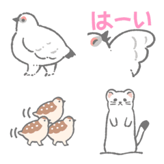 [LINE絵文字] 冬の雷鳥の画像