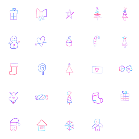 [LINE絵文字]Line christmas sketchの画像一覧