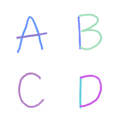 [LINE絵文字] English Words ABC87の画像