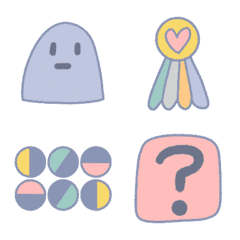 [LINE絵文字] Everyday Emojis: Light Pastel Colorsの画像