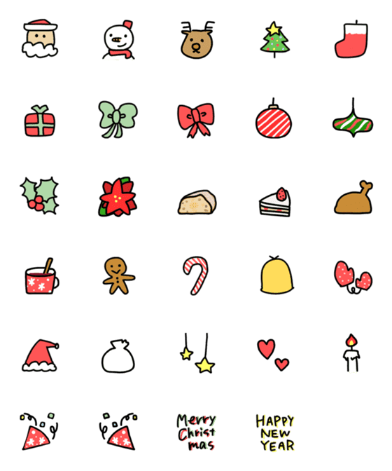 [LINE絵文字]クリスマスの絵文字.の画像一覧