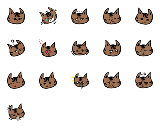 [LINE絵文字]My bengal catsの画像一覧