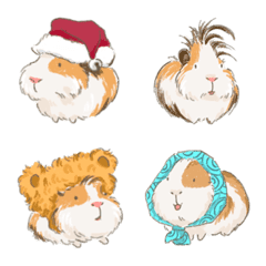 [LINE絵文字] GuineaPigs emojiの画像