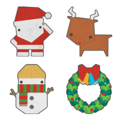 [LINE絵文字] Christmas Paper Foldingの画像