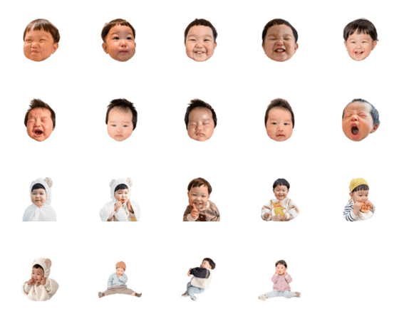 [LINE絵文字]Shinchan＆Fukun emojiの画像一覧