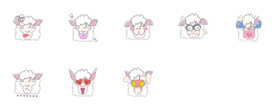 [LINE絵文字]rolling eyes sheepの画像一覧