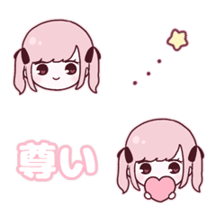 [LINE絵文字] ツインテールの女の子✧の画像