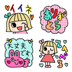 [LINE絵文字] (色んな絵文字セット10大人可愛いシンプル)の画像