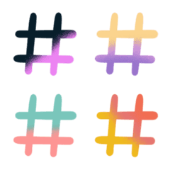 [LINE絵文字] Colorful hashtags！ RPの画像