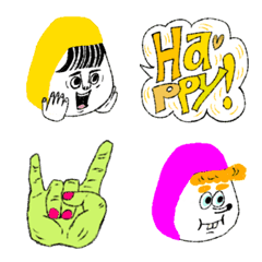 [LINE絵文字] ズキンちゃん挨拶絵文字の画像