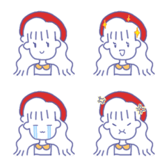 [LINE絵文字] Emoji Eve Minimal Girlの画像