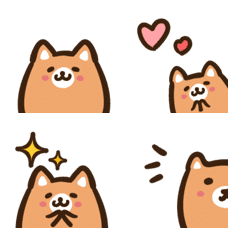 [LINE絵文字] 毎日使えるゆるっと柴犬絵文字の画像