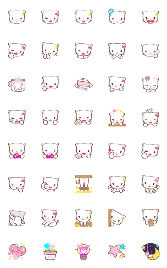 [LINE絵文字]moka (meow)の画像一覧