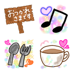 [LINE絵文字] 毎日使えるかわいい絵文字パステル Foodの画像