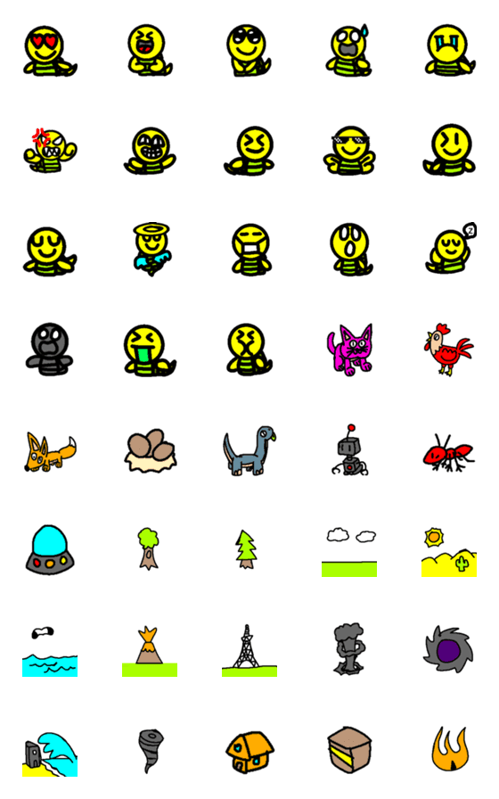 [LINE絵文字]Cute Turtle emoji pack1の画像一覧