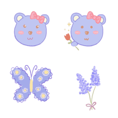 [LINE絵文字] Pastel bear no1の画像