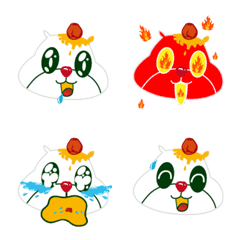 [LINE絵文字] Rice ball baby faceの画像