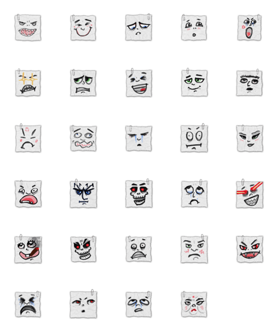 [LINE絵文字]Naghashi Emoji (:の画像一覧