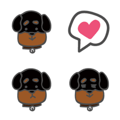 [LINE絵文字] Coffee Dog With Family Emojiの画像