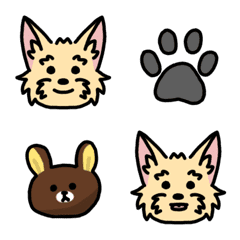 [LINE絵文字] Pipi The Yorkshire Terrier Emojiの画像