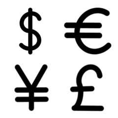 [LINE絵文字] Currency symbol of the worldの画像